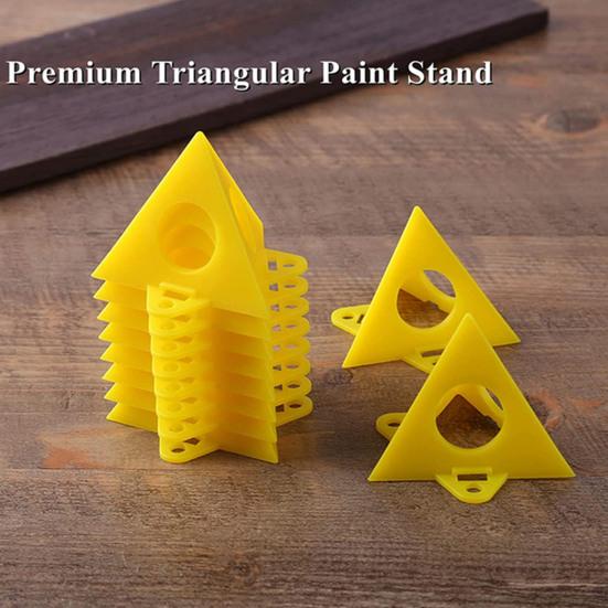 4/16Pcs Paint Pyramid Stand Stable Structure Compact Triangle Stands Painting Pyramid Rack Home Use