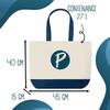 Tote bag - PLANETEE - Shopping Bleu Téléphoniste Aussi Géniale - Coton - Bleu - Anses solides