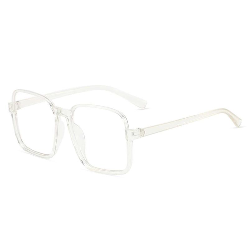 Большие квадратные очки с простой оправой, маленькие плоские очки с защитой от синего цвета, студенческие очки для близорукости