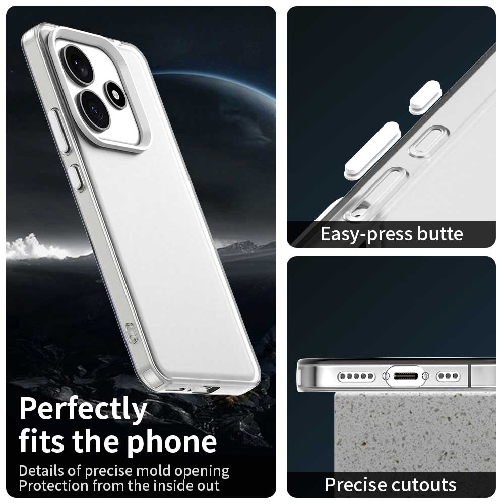 Матовый чехол для Xiaomi Redmi Note 14 4G Чехол Redmi note 14 Pro Fundas Coque Матовый Полупрозрачный ПК Задний Бампер Redmi note 14