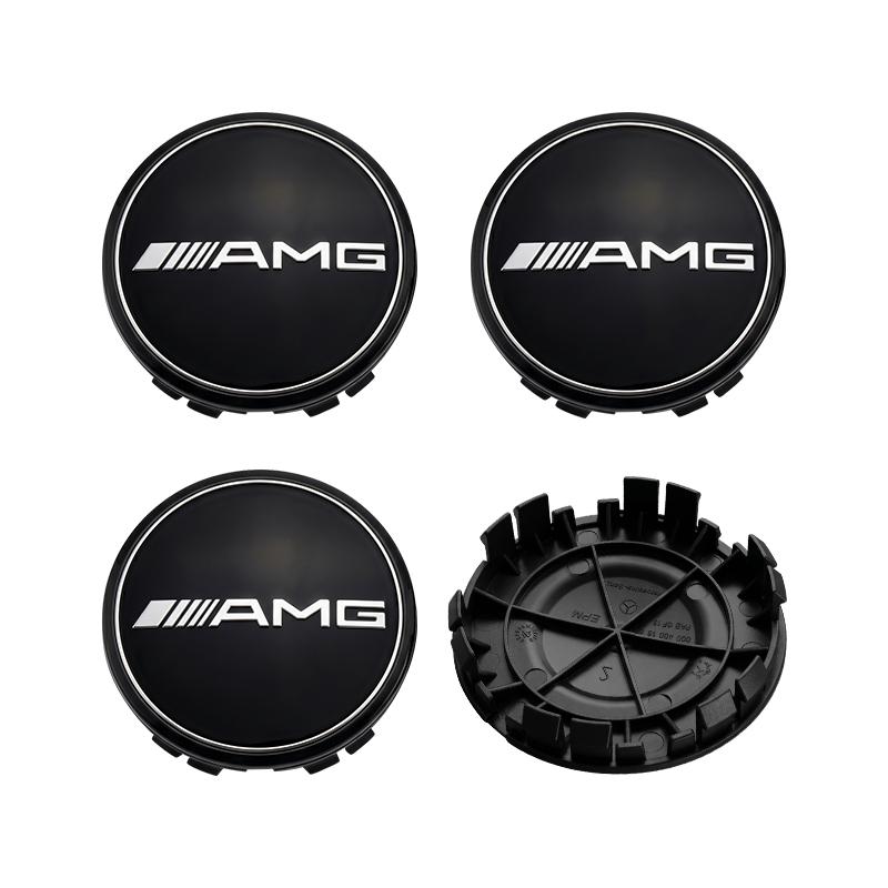 AABID1 4pcs 75mm Car Wheel Hub Center Caps Rim Cover Badge Emblem For Mercedes Benz C260 C200 C180 GLA/E/C Class E43 E260 E300 E320 E40
