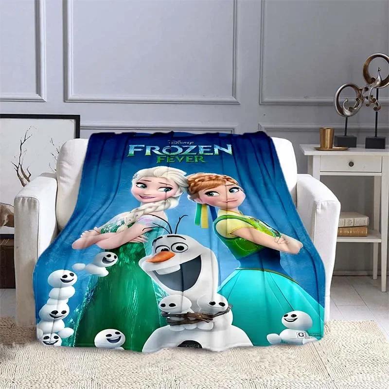 Одеяло Disney Frozen Эльза Принцесса для дивана размера кинг-сайз, милый мягкий фланелевый плед, пушистое одеяло для кровати, одеяло для новорожденных, зимнее одеяло, подарок