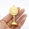 Catholic JHS Decorative Ornaments Exquisite&Mini Jesus Communion Car/Home/Office Metal Ornaments Religious Jewelry Gifts