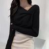 Spring and Autumn Women's Fashionable Thickened Slim Bottoming Shirt