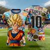 Летняя 3D футболка Dragon Ball 2026 Оверсайз Гоку Супер Сайян Принт с панелями комиксов Дышащая для спортзала Уличная одежда Унисекс Футболка