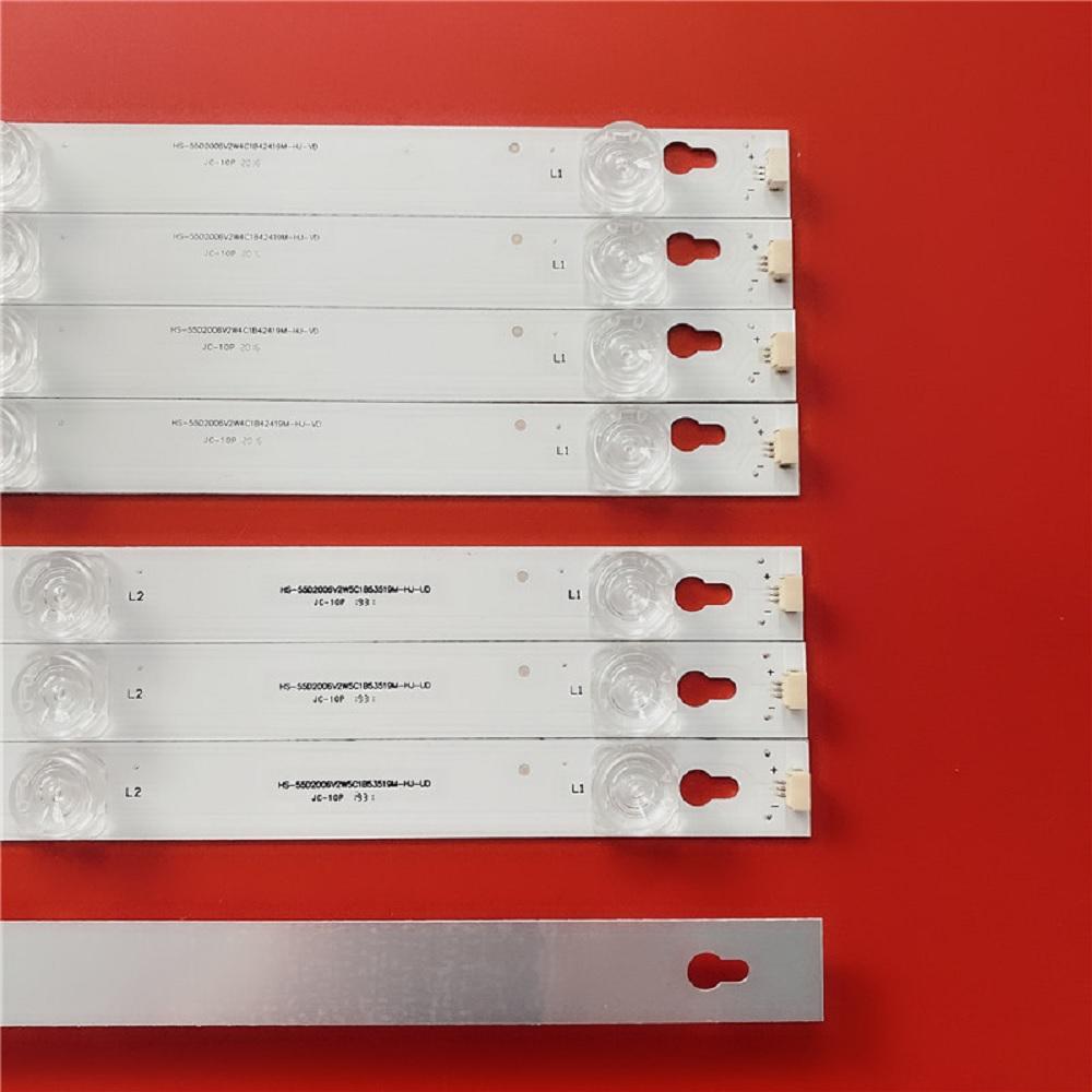 8 шт. НОВАЯ светодиодная лента для телевизора TCL 55" 55S405TKAA 55S401THAA 55S405TMAA 55S405TBBA