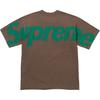 Supreme Топ с коротким рукавом интарсия Коричневый