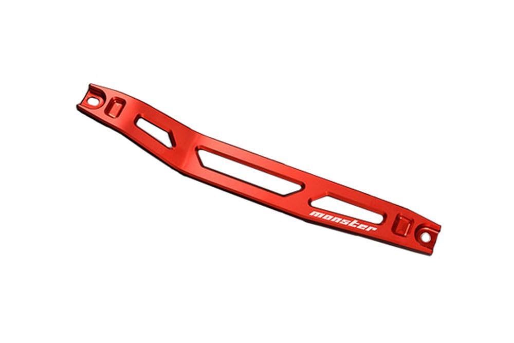 Car Frame Brace MONSTER SPORT Red Aluminum Alloy HA36S for Suzuki Alto Works Turbo RS