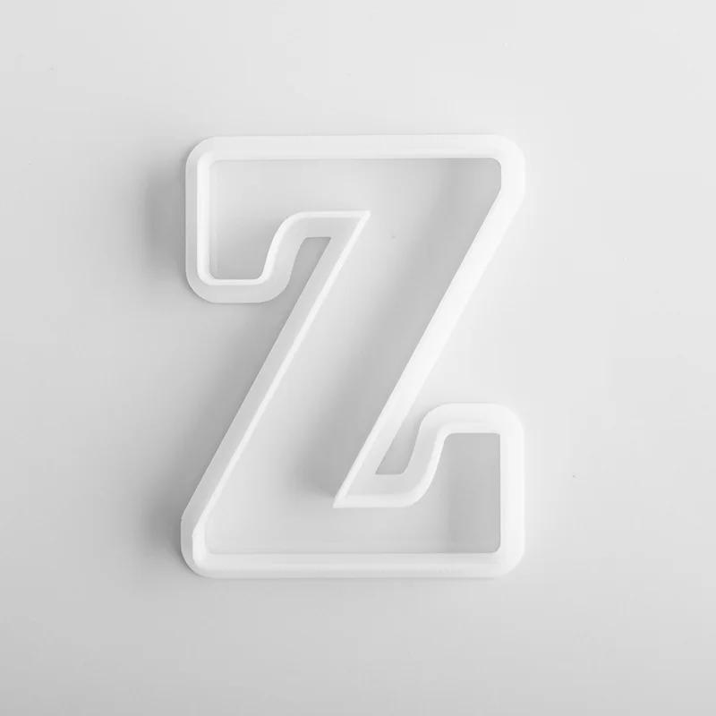 "A-Z" Английские Буквы Инструменты для Украшения Торта Большие Алфавиты День Рождения Свадебный Торт Форма для Печенья DIY Мастика Кондитерская Вырубка для Печенья