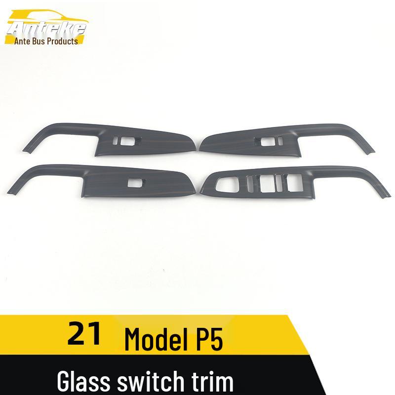 21 P5 Glass Switch Frame: Electroplated Window Armrest Button Sequin Car Accessory