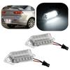 Pair Error Free Led Car Number Plate Lights 18 SMD White Led License Plate Light Lamp Bulb For Mitsubishi Lancer X EVO 2003-2007
