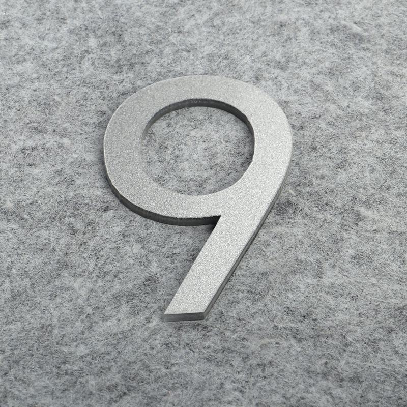 Матовая бронза золото 3D акриловые буквы номер дома настенные наклейки