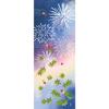 Hamamonyo Illustrated Hand Towel Goldfish Dream Fireworks