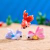 Resin Colorful Fish Miniature Gold Fish Model Micro Landscape Ornaments