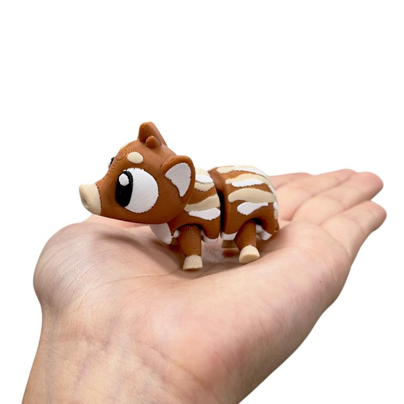Mini Baby Animals - Cute 3D Printed Articulated Toy Figures - Collectible Figurines Decor