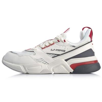 Li Ning Journey Износостойкие Дышащие Низкие Спортивные Повседневные Кроссовки Мужские Туманно-Белые AGCP061-2