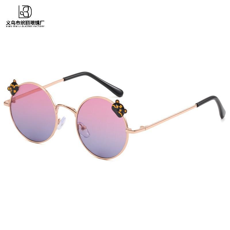 Детские солнцезащитные очки, солнцезащитные очки для путешествий, солнцезащитные очки для девочек, круглая оправа, зимние детские солнцезащитные очки