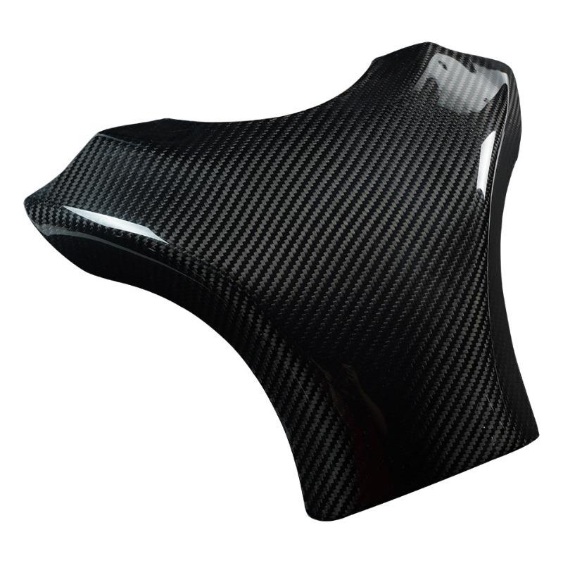 Motorcycle Accessorie Real Full Carbon Fiber Oil Fuel Gas Tank Cover Guard Protection Fit For KAWASAKI Ninja ZX 6R - 2024
