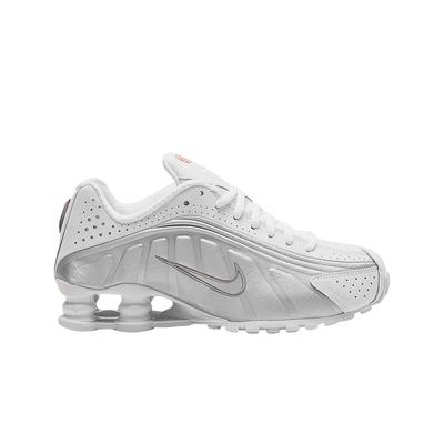 (в) Shox R4 Белый Металлик Серебристый