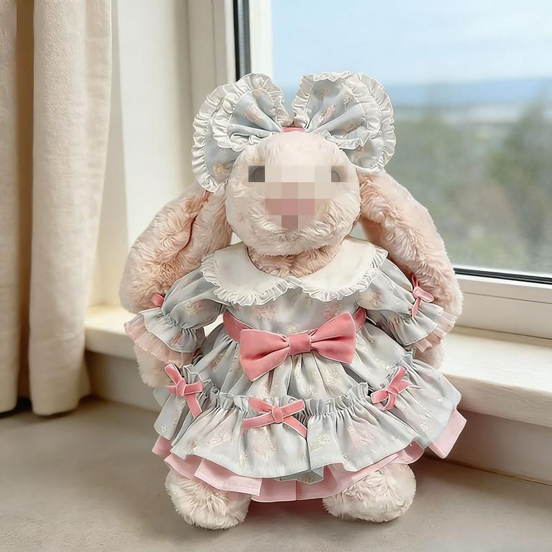 [Cloth Only] 32CM Bonnie Rabbit Doll Clothes Bow-shaped Dress and Lolita Princess Skirt  JELY&CAT Rabbit Doll Accessory