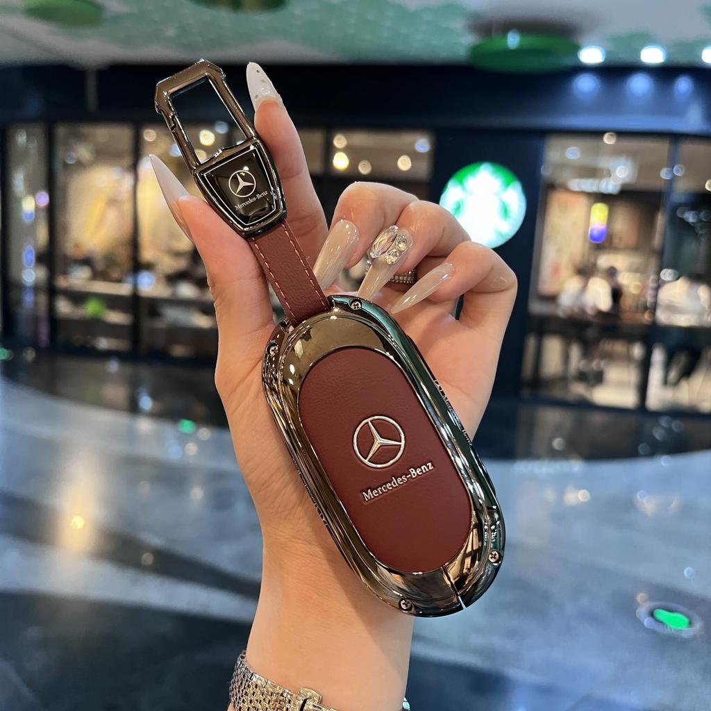 Металлический брелок-чехол для ключа из цинкового сплава для Mercedes-Benz AMG C-Class S-Class GLC EQE EQS W223 X254 V297 V295 W206 S206 X206