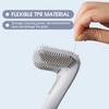 Toilet Brush and Holder Wall-mounted TPR Bristles Toilet Brush Cleaner No-drilling Bathroom Deep