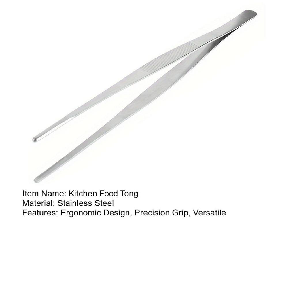 Кухонные щипцы Yousheng для приготовления пищи с мелкими зубцами, пинцеты для еды с длинной ручкой, щипцы для еды из нержавеющей стали для приготовления пасты, салата и барбекю