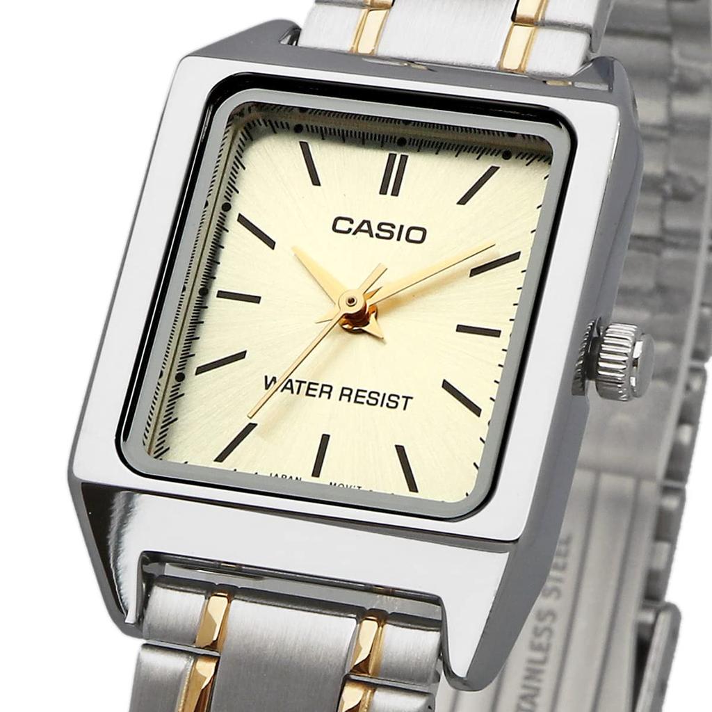 CASIO - Wristwatch - LTP-V007SG-9E - Standard Quartz Watch Silver x Gold Metal Band Overseas Model Women's - Silver/Gold, Women's