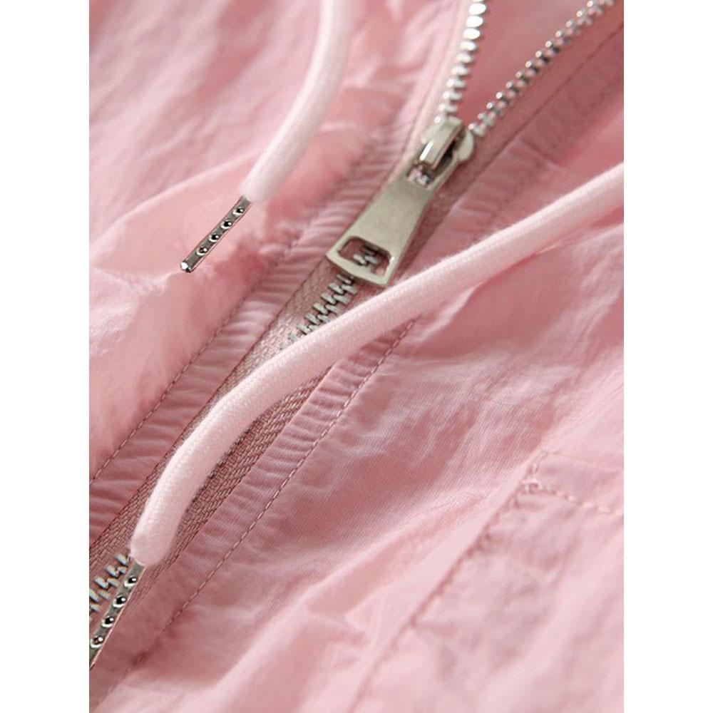 Простота Тонкая Солнцезащитная Одежда Анти УФ Свободная Летняя Куртка С Длинными Рукавами Водонепроницаемая Быстросохнущая Женская Пальто Спорт На Открытом Воздухе