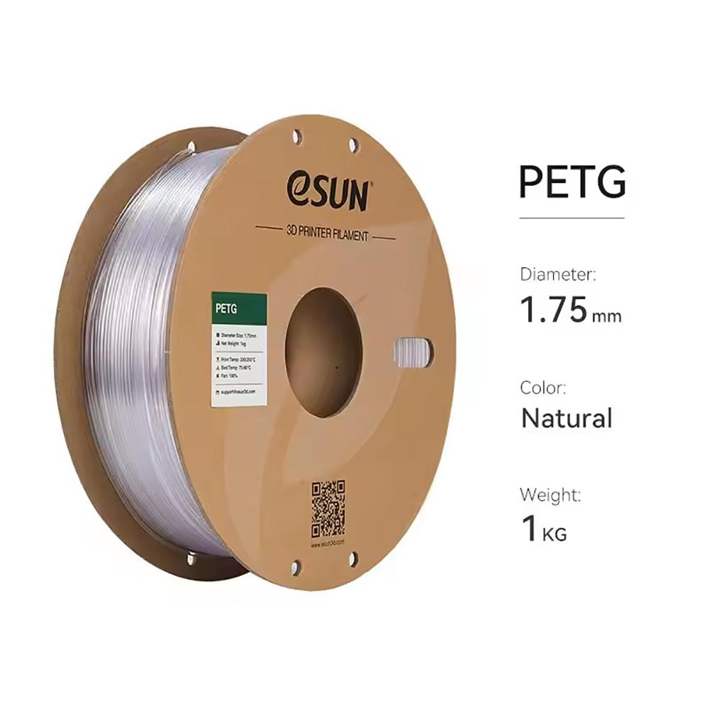 ESUN PETG 3D Printer Filament 1.75mm High Speed Printing Carbon Fiber Reinforced Matte Surface Various Grade Transparent Plastic