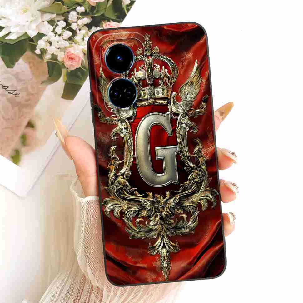 For Tecno Camon 19 Pro Case Cute Crown Letters Cover Phone Case For Camon 19 Camon19 Pro Soft Silicone Bags