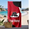 AZ Alkmaar Personalized Printed Beach Towel Soccer Logo Support Custom Name Text Absorbent Towel For Sport Travel Special Gift