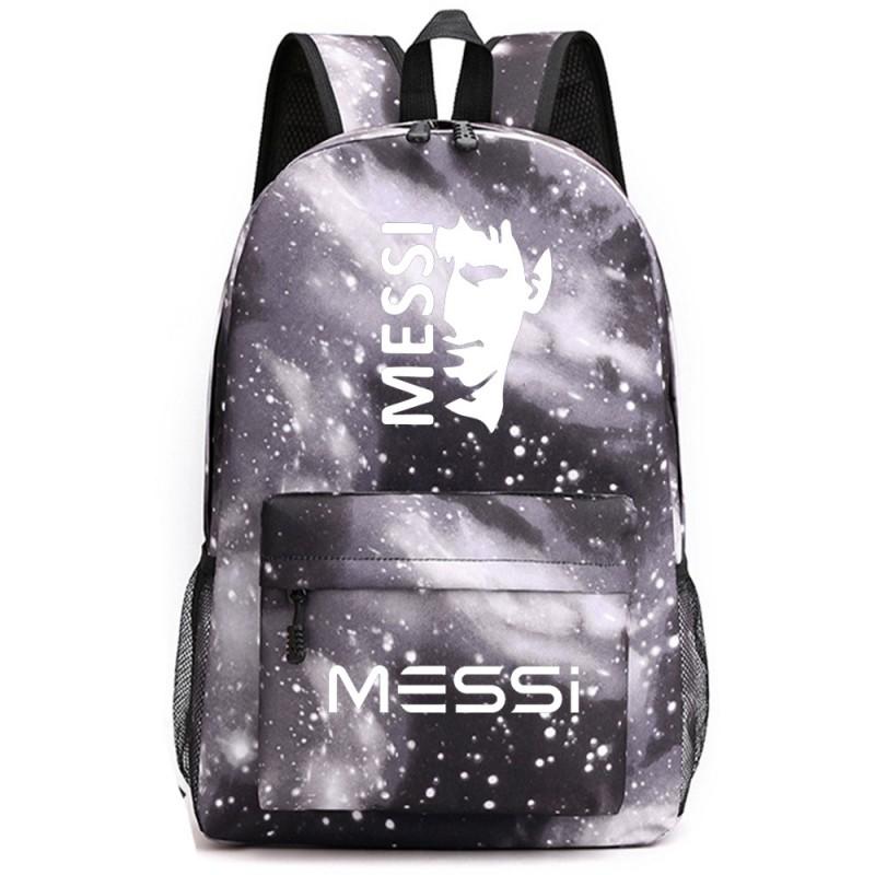 Unisex Oxford Fabric School Backpack Teen Students Lightweight Durable Laptop Bag With Character Print