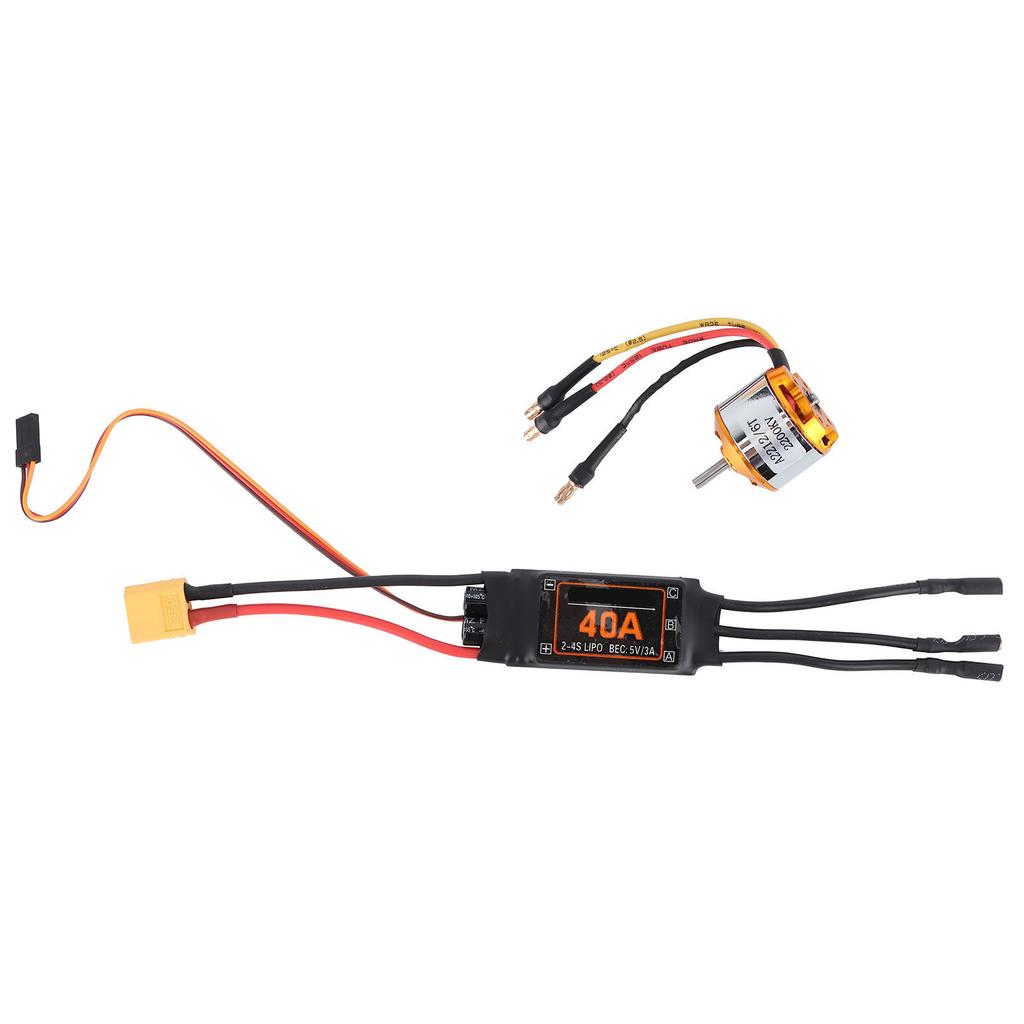 2212 KV2200 Motor 40A Brushless ESC XT60 RC Motor ESC Set for Drone Helicopter FPV