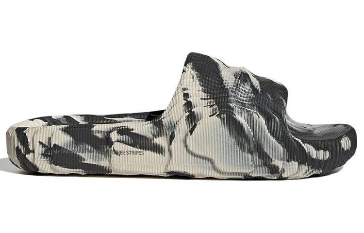 Шлепанцы Adilette 22 Adidas Originals 'Carbon Aluminium' GX6947