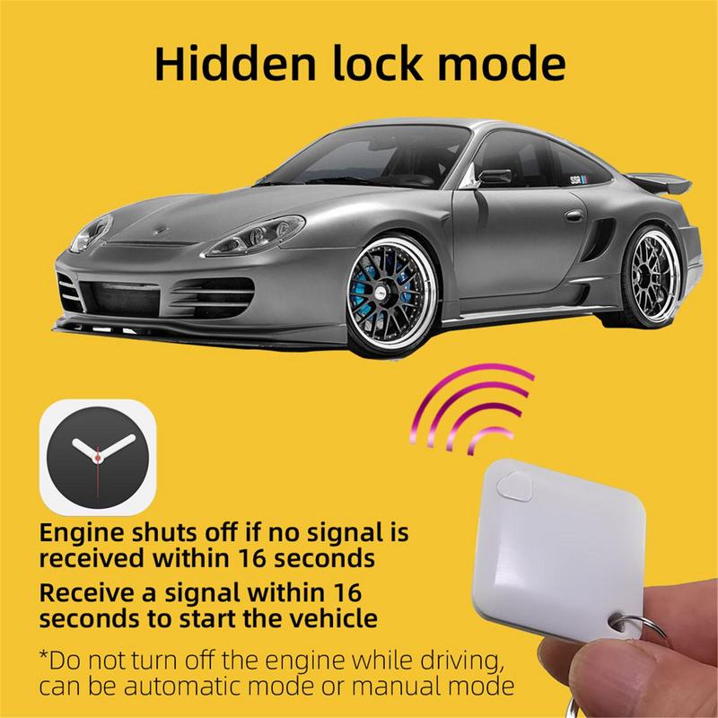 Auto-Sensing Car Immobilizer Security System Vehicle Anti-Theft Electronic Engine Lock With Anti-hijacking RC Two Modes For Car