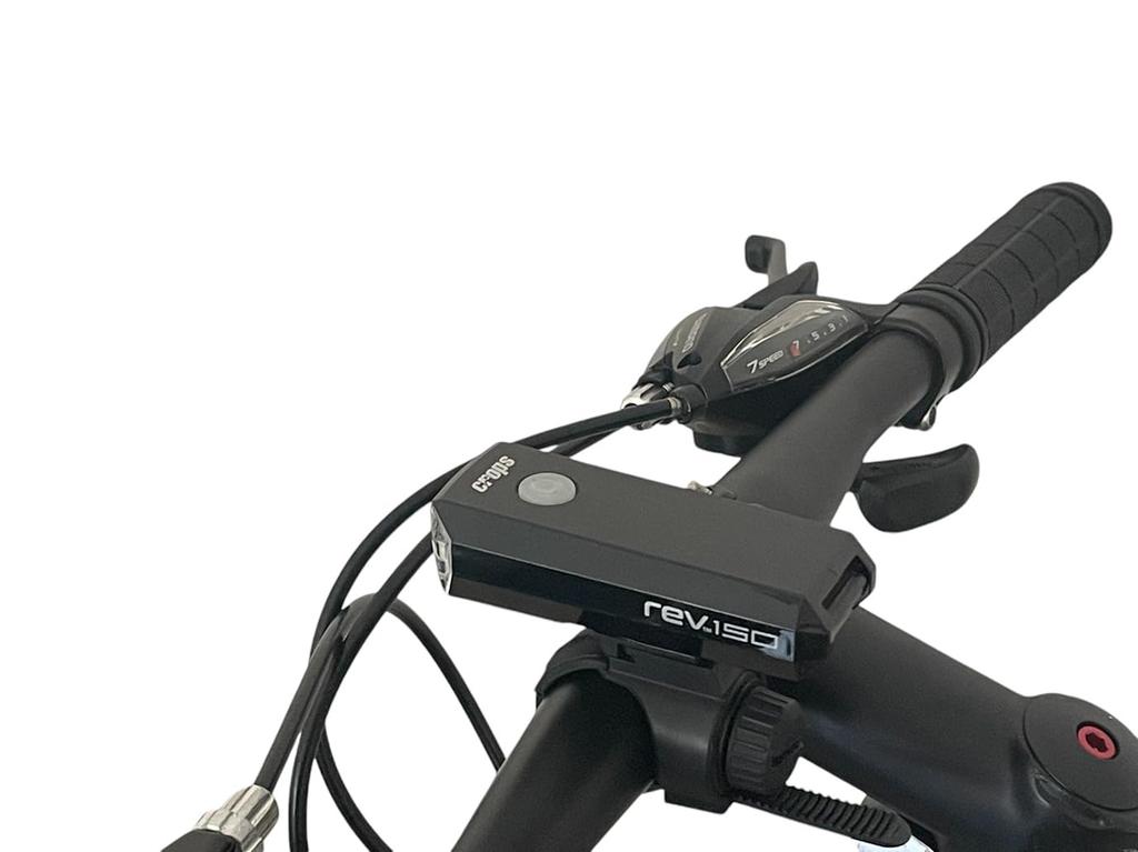 Crops Rev Rev 150 LED Headlight USB 150 Lumens Headlight Directly Charges Rechargeable Battery Via USB Type-C (Black)