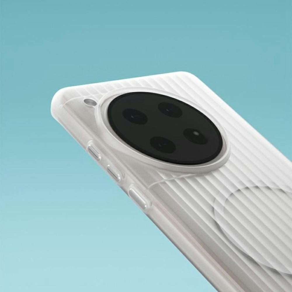 For OnePlus 12 5G Magnetic Case Corrugated Texture Hard PC Phone Cover