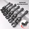 6Piece Heavy dutys Open End Wrench With Flexible Head Rotation Durability Alloy Pipe Removal Socket Wrench for Repair