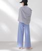 Nano Universe Soccer Tuck Wide Pants Be Paired with Other Size F Women's (Can Items) (110), Blue, 673-5127323