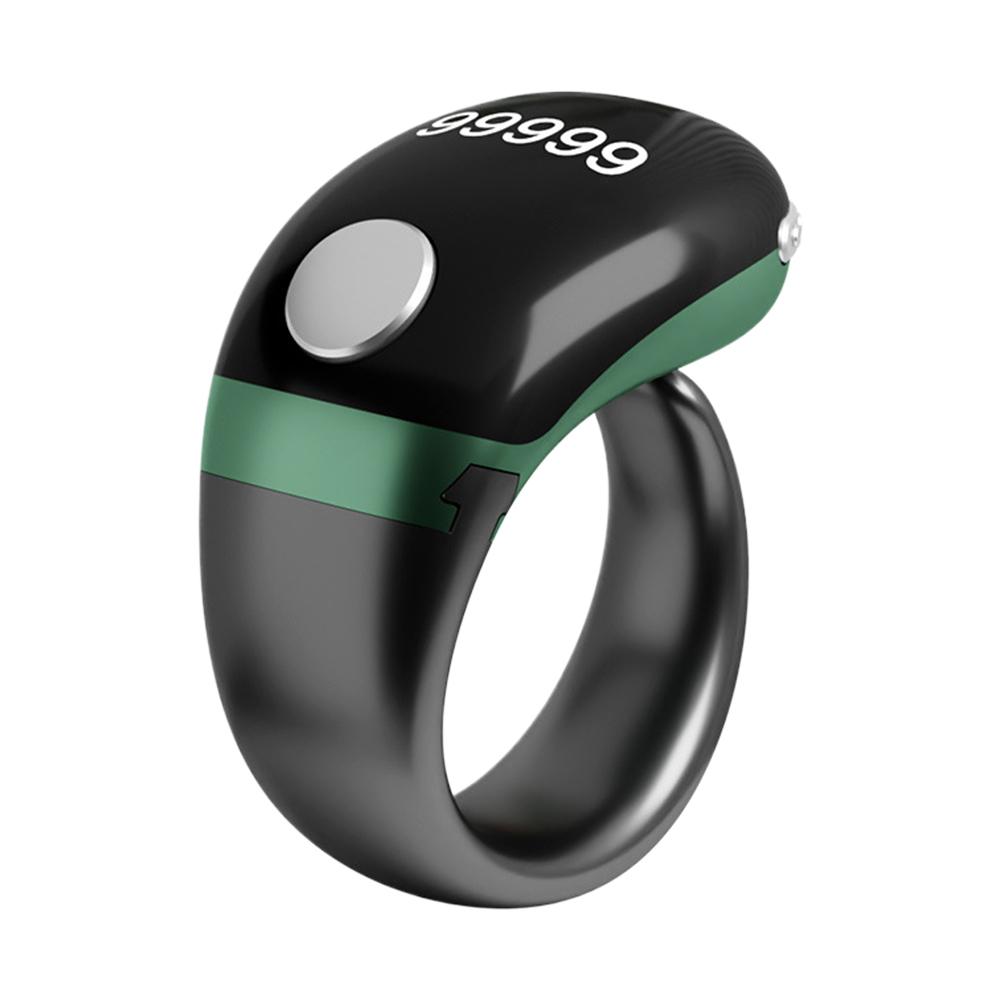 Умное кольцо для зикра для мусульман Тасбих OLED Цифровой счетчик Тасбих Время молитвы Вибрационное напоминание Водонепроницаемый Type C