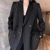Women Suit Jacket Female Double-breasted Loose Casual Fashion Blazer