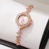 New Women's Quartz Watch Rhinestone Women's Watch Small Dial Slim Bracelet Free Adjustment Jewelry Quartz Watch