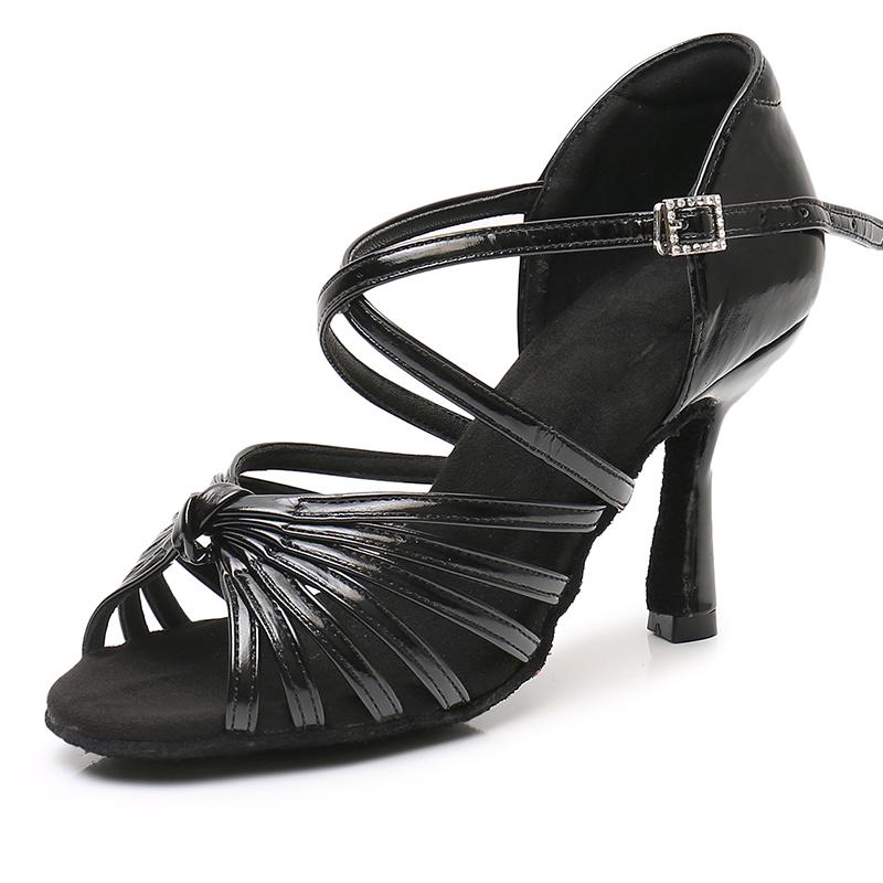 Women's Latin Dance Shoes Ballroom Dance Shoes PU Dance Shoes 9CM Heel