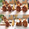 Stuffed Capybara Plush Toy With Wiggling Tail For Kids Gift And Bag Decor