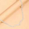 Women's Silver Color Multilayer Waterway Zircon Evening Dress Necklace Jewelry Accessory Gift Fashion