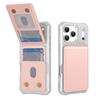 Кожаный кошелек Держатель для карт Чехол для телефона для IPhone Air 17 16 15 Plus 16 15 Pro Max с подставкой Держатель для телефона Стенд Жесткий чехол
