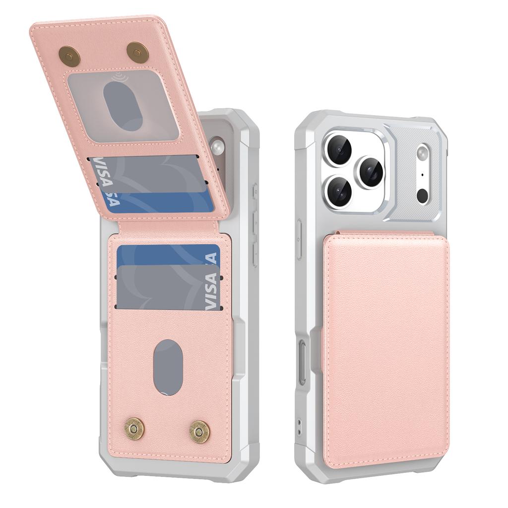 Кожаный кошелек Держатель для карт Чехол для телефона для IPhone Air 17 16 15 Plus 16 15 Pro Max с подставкой Держатель для телефона Стенд Жесткий чехол