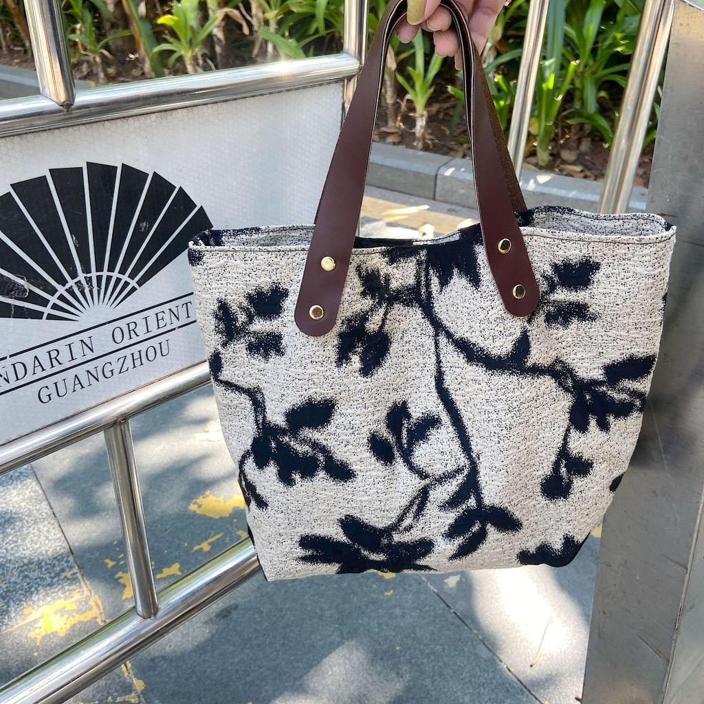 Women Literature Art Leisure Handbag Commuter Tote Crossbody Bag