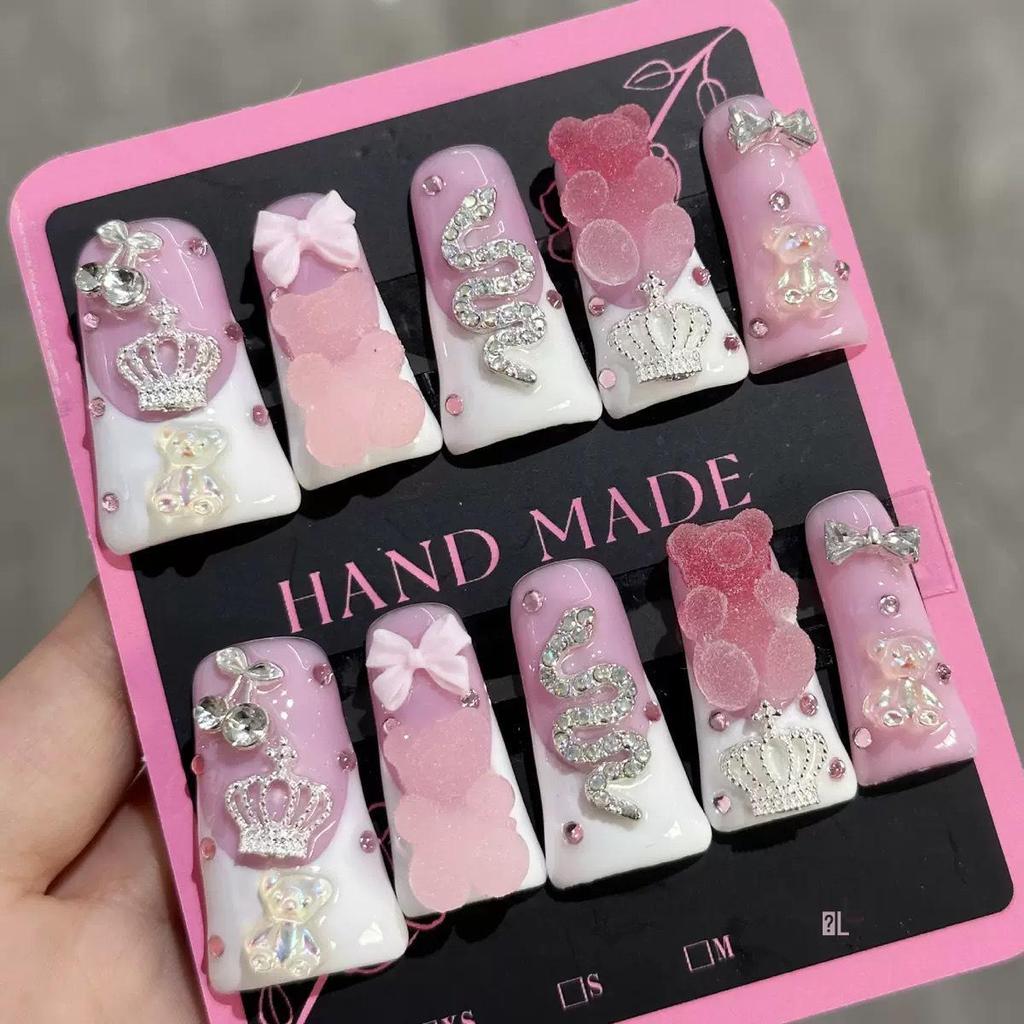 Европейские и американские Хиты продаж Ручная работа Длинный Утиный клюв Медведь Аврора Сплав Гвоздь для ногтей